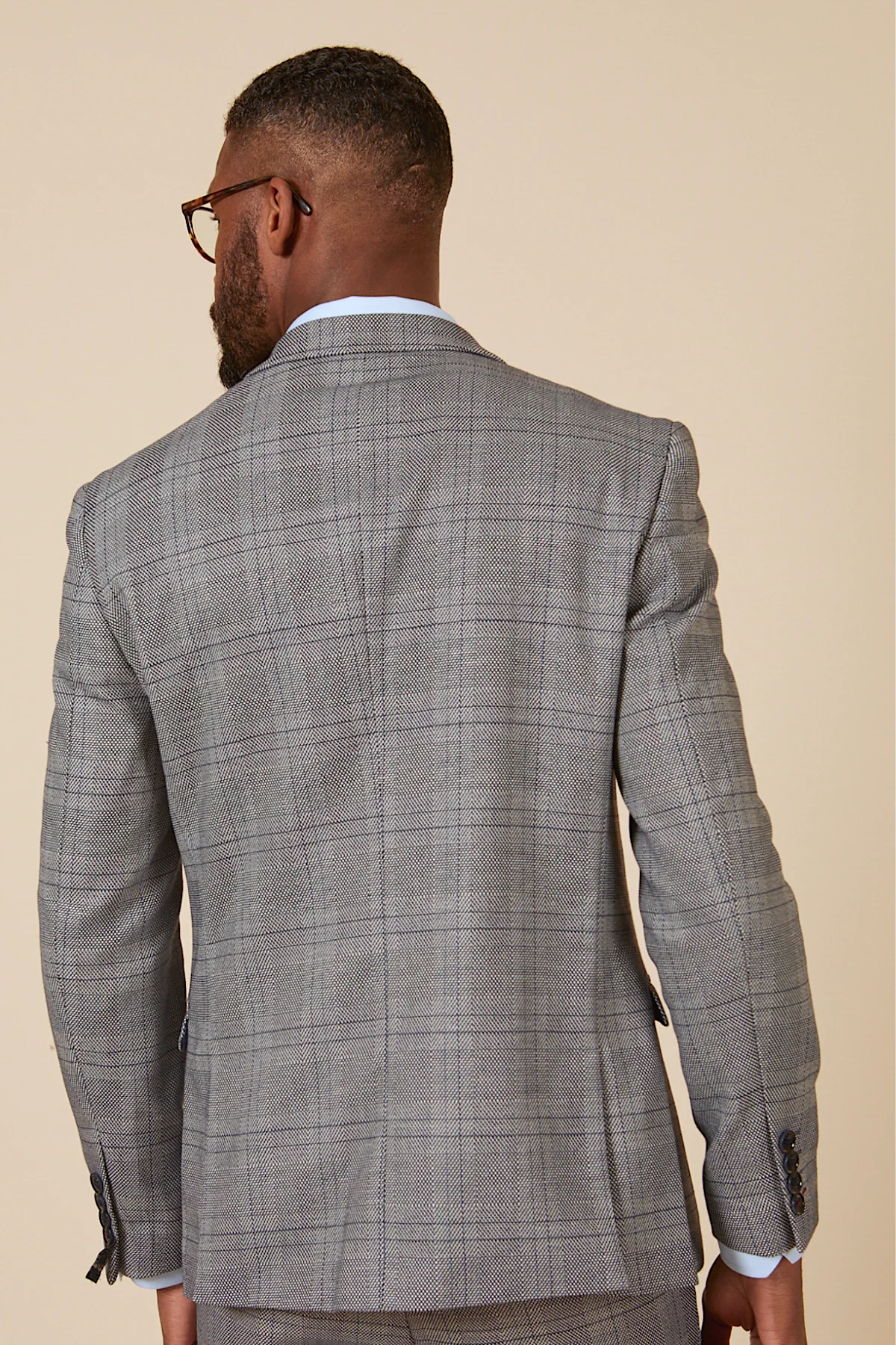 Actor Will Mellor in Jerry Grey Check Blazer & Waistcoat - Image 5