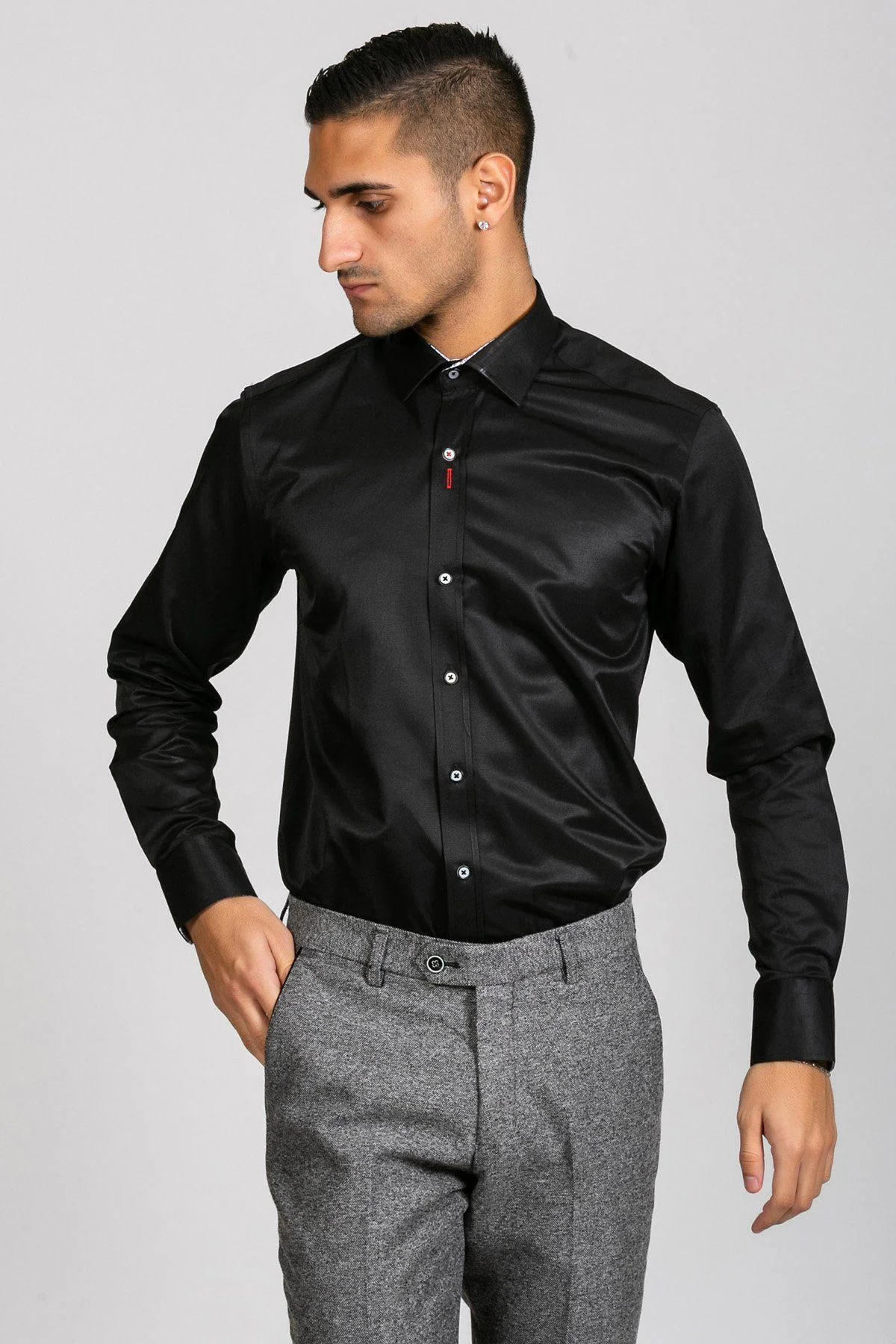 ALFIE - Black Long Sleeve Shirt - Image 3
