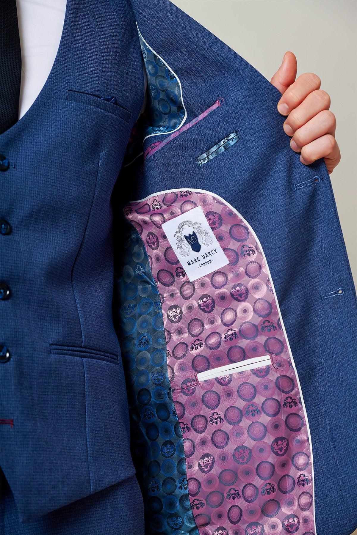 ASHLEY - Navy Blue Two Piece Suit - Image 4