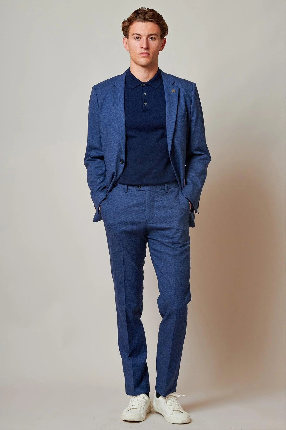 ASHLEY - Navy Blue Two Piece Suit - Image 7