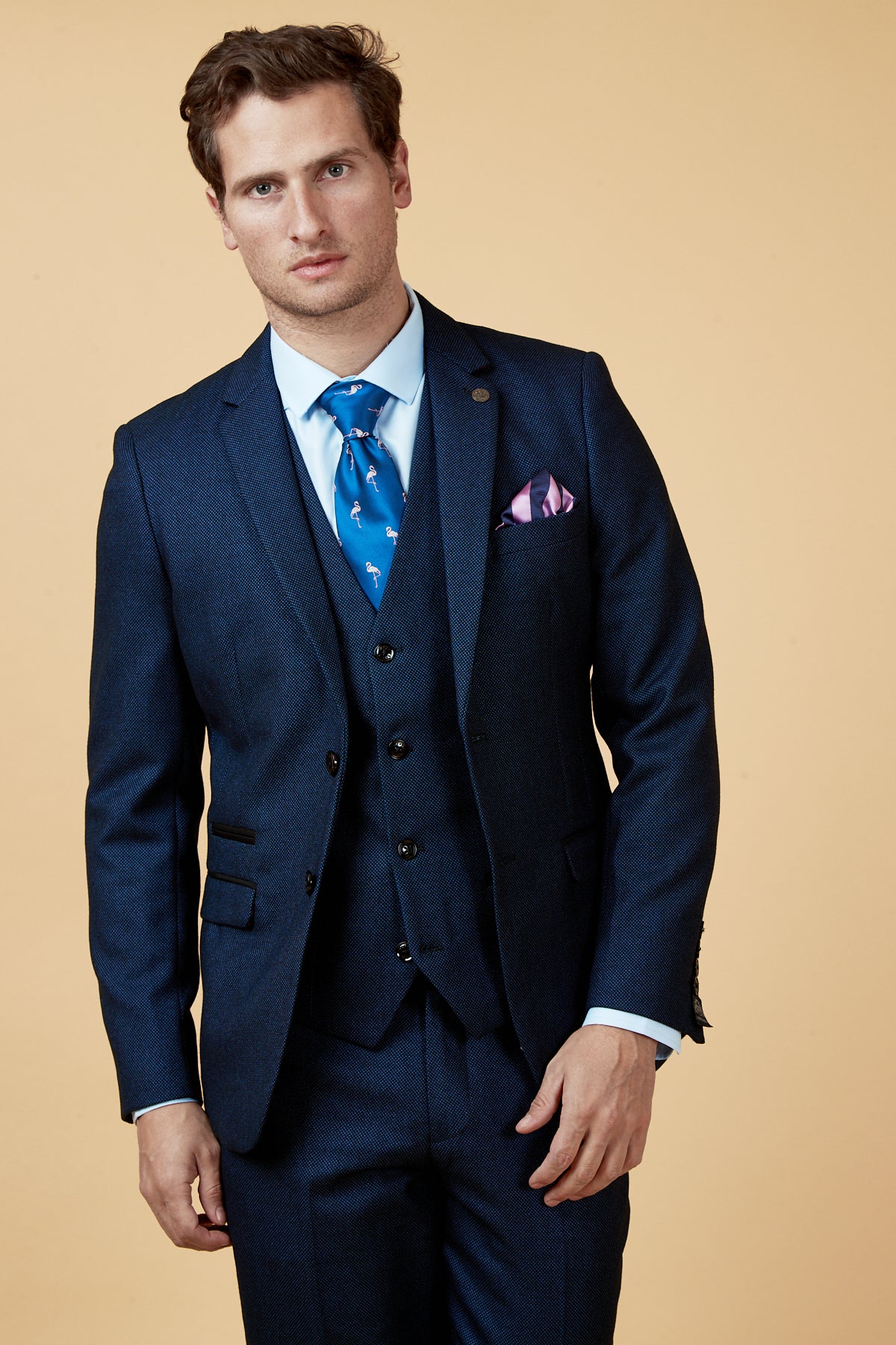 CALLUM - Blue Three Piece Suit - Image 3