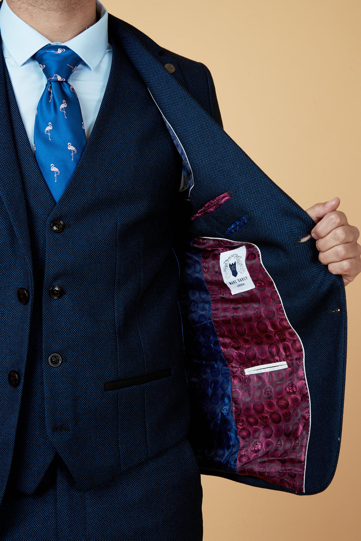 CALLUM - Blue Three Piece Suit - Image 6