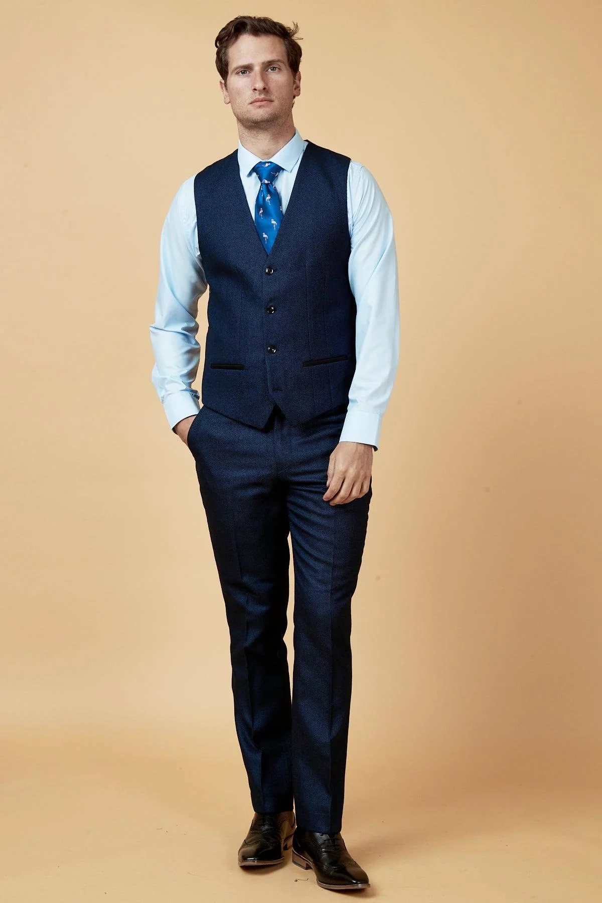 CALLUM - Blue Three Piece Suit - Image 7