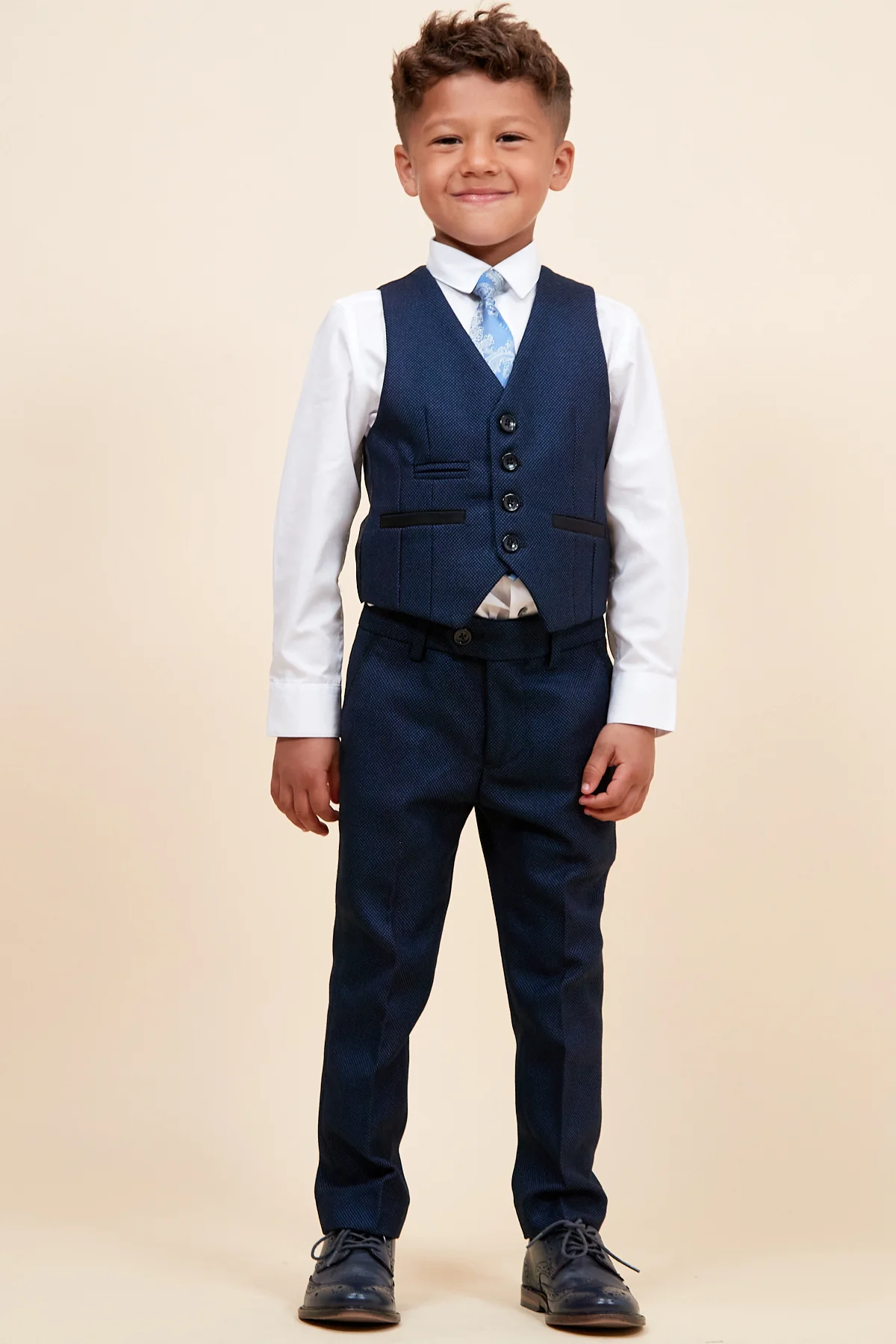 CALLUM - Childrens Blue Three Piece Suit - Image 5