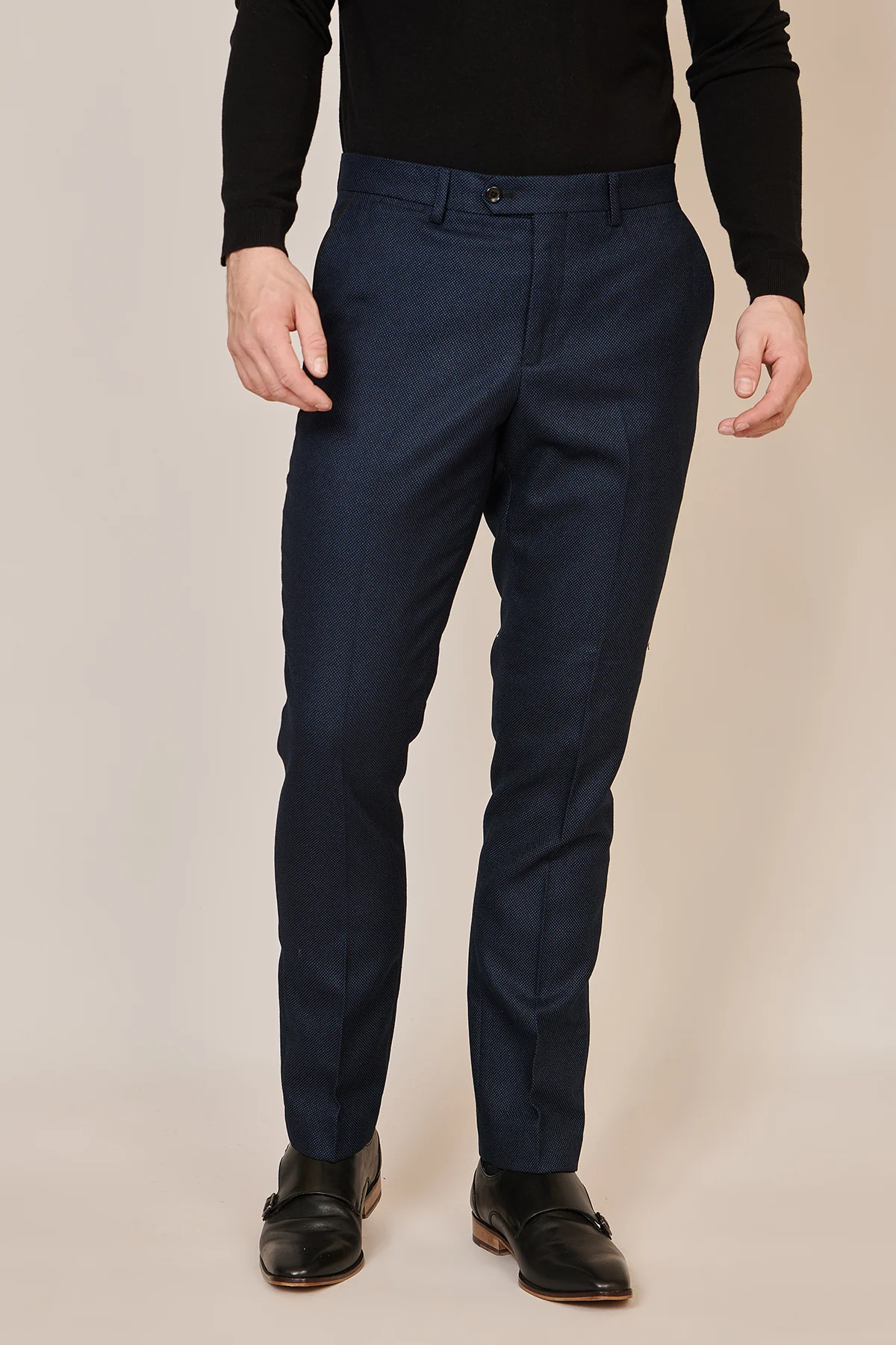 CALLUM - Navy Blue Trouser - Image 3
