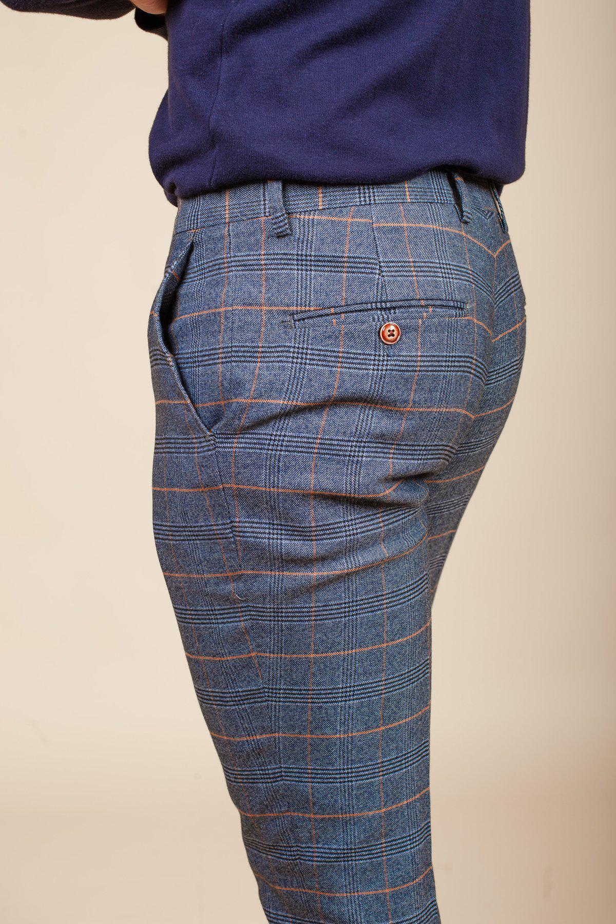 Coronation Street's Daniel Osbourne (Rob Mallard) in JENSON Sky Blue Check Suit - Image 13