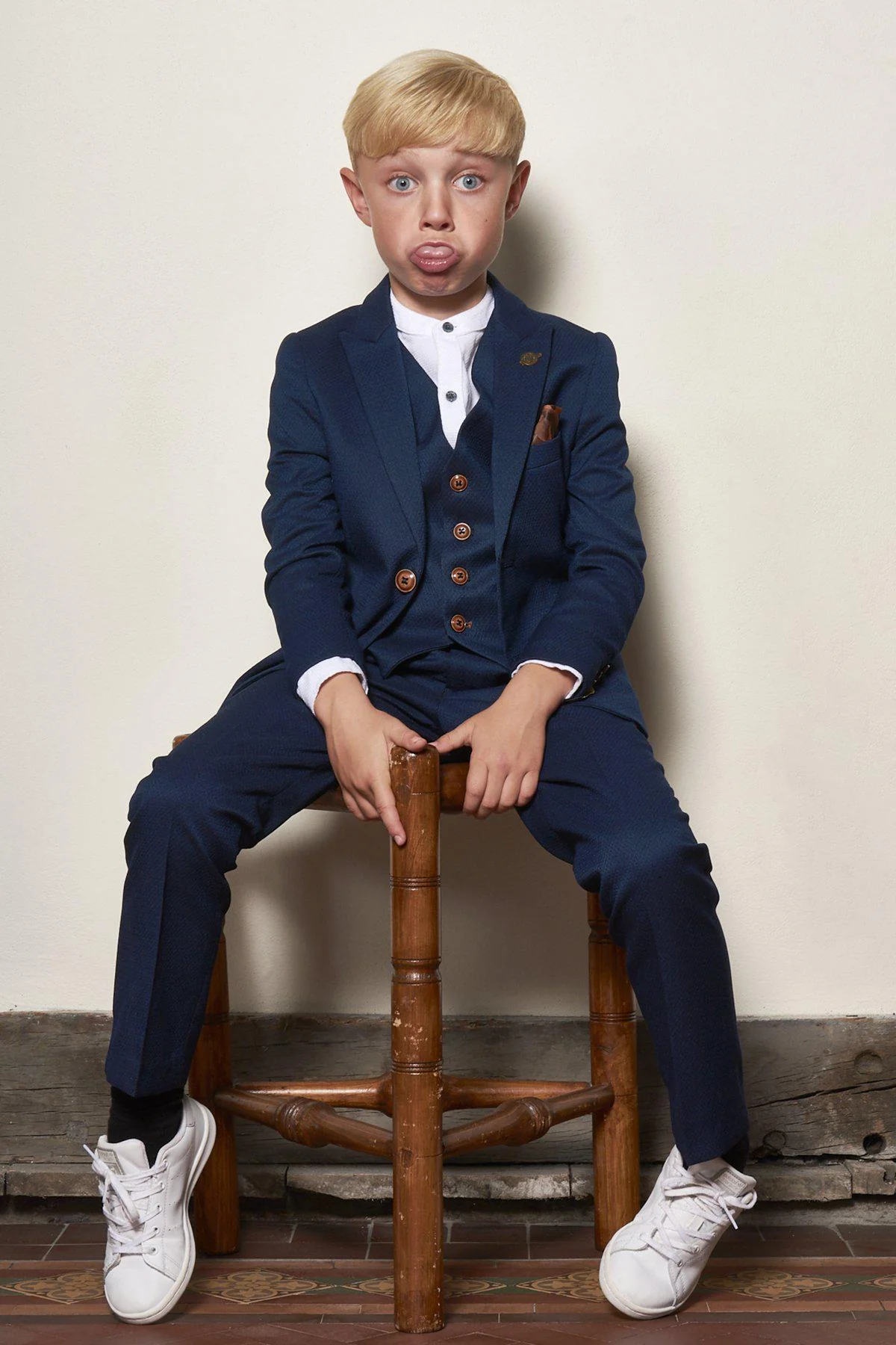 Matching Father & Son | Men’s MAX Royal Blue Three Piece Suit - Image 3