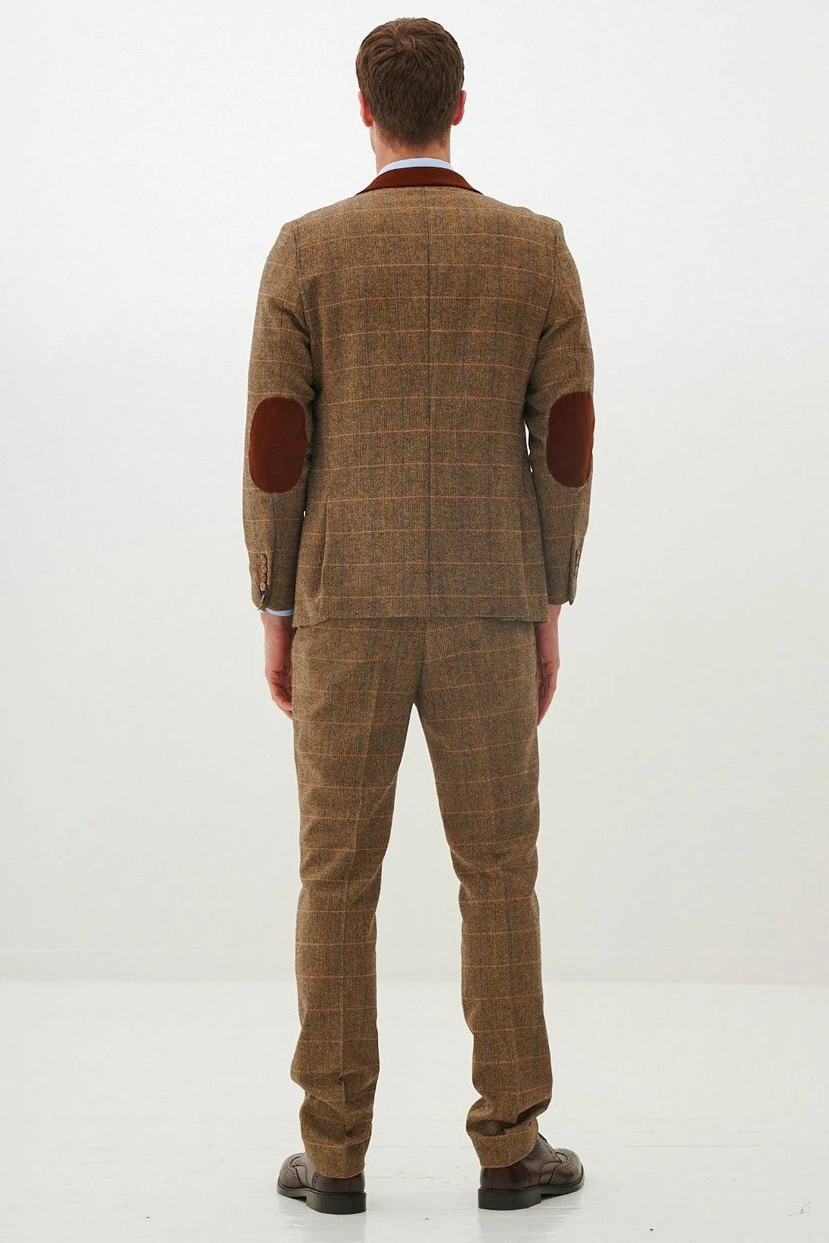 DX7 - Tan Tweed Check Blazer - Image 6