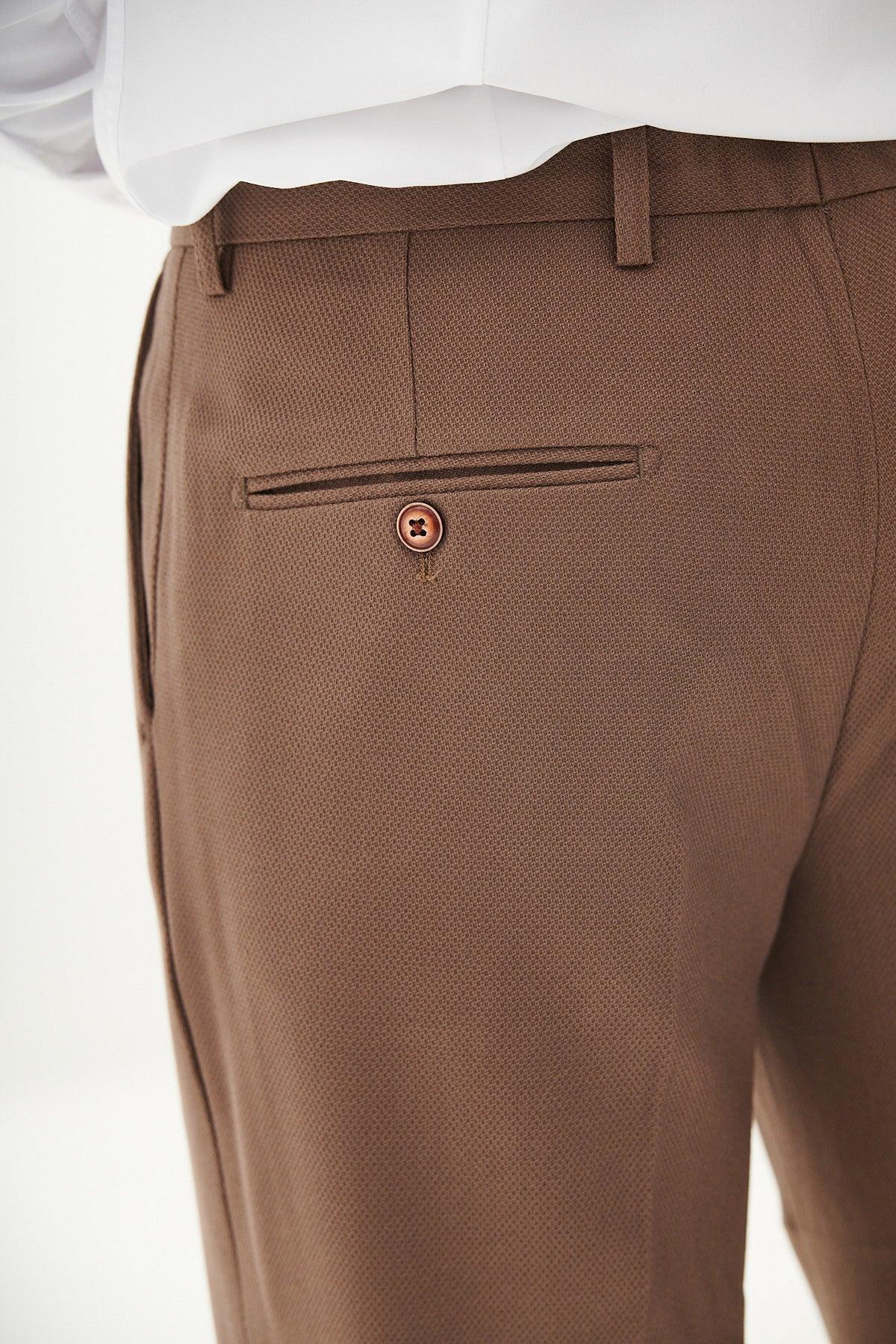 HM5 - Tan Tailored Trousers - Image 3