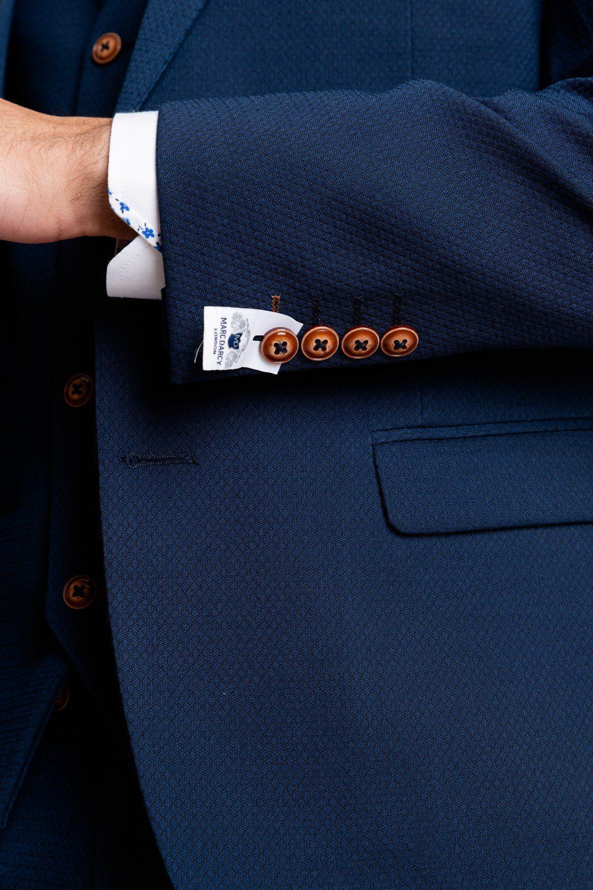 'I'm A Celebrity Get Me Out Of Here' 2022 Runner Up Owen Warner  in Max Royal Blue Suit - Image 17