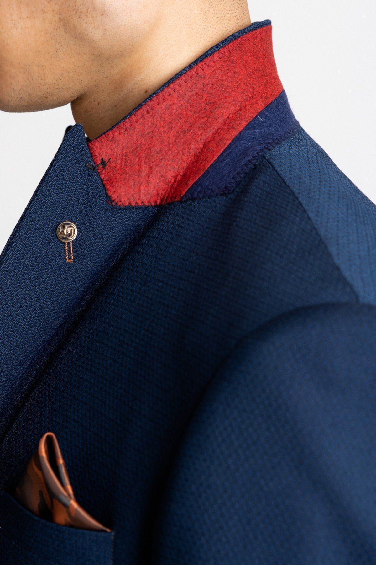 'I'm A Celebrity Get Me Out Of Here' 2022 Runner Up Owen Warner  in Max Royal Blue Suit - Image 8