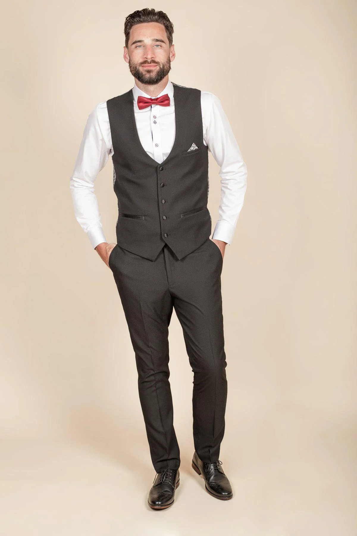 'I'm A Celebrity Get Me Out Of Here' 2022 Runner Up Owen Warner in Dalton Black Tuxedo - Image 8
