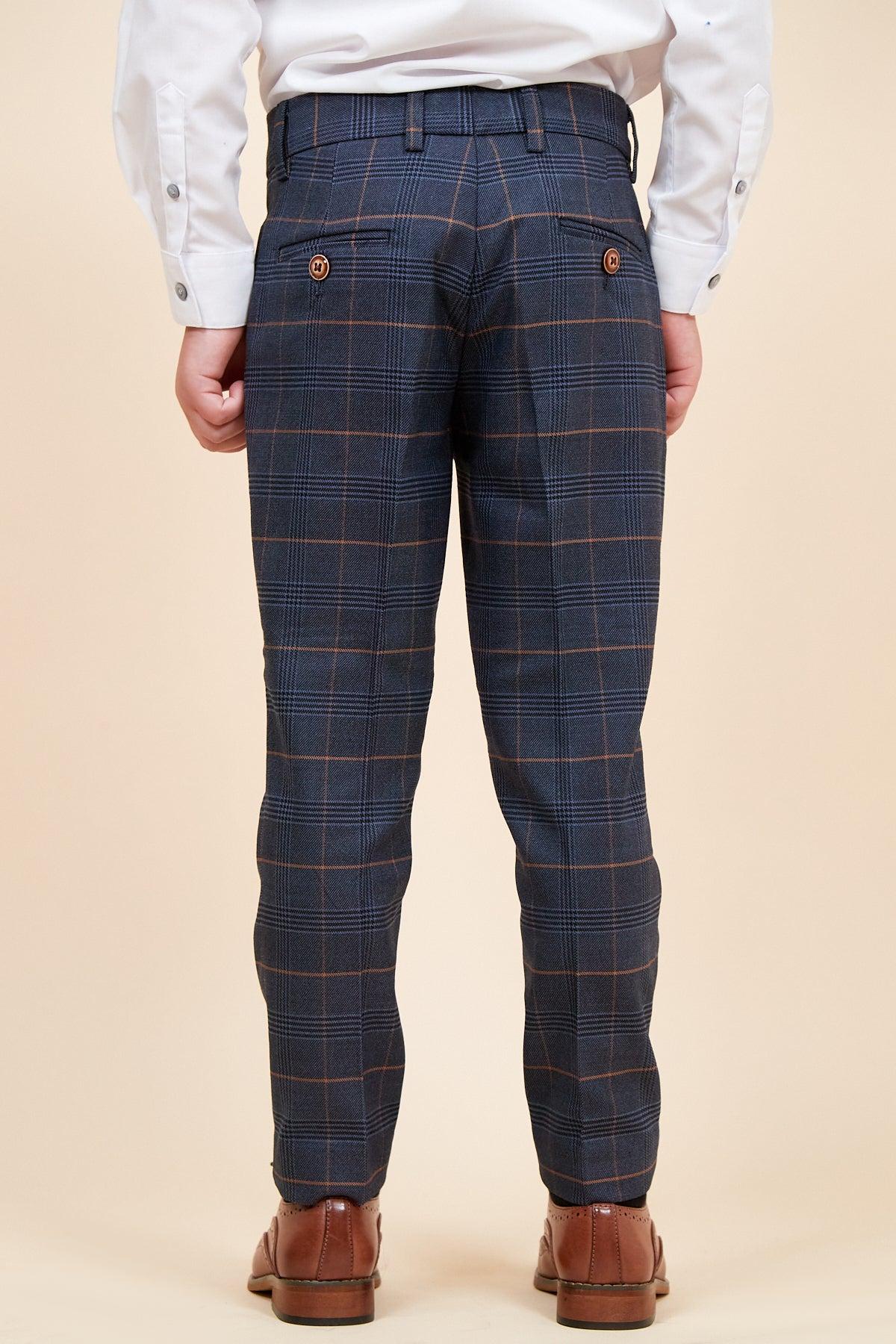 JENSON - Childrens Marine Navy Check Suit - Image 10