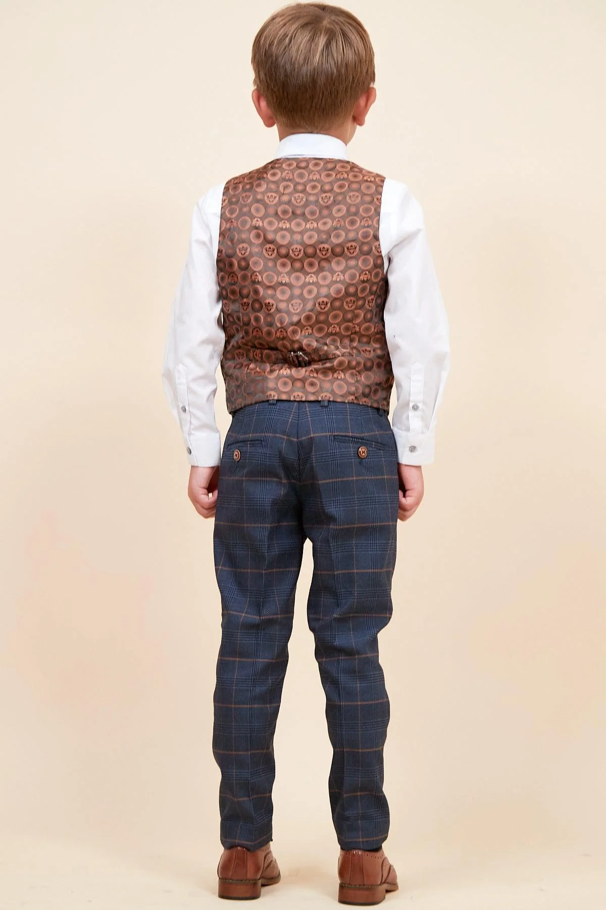 JENSON - Childrens Marine Navy Check Suit - Image 8