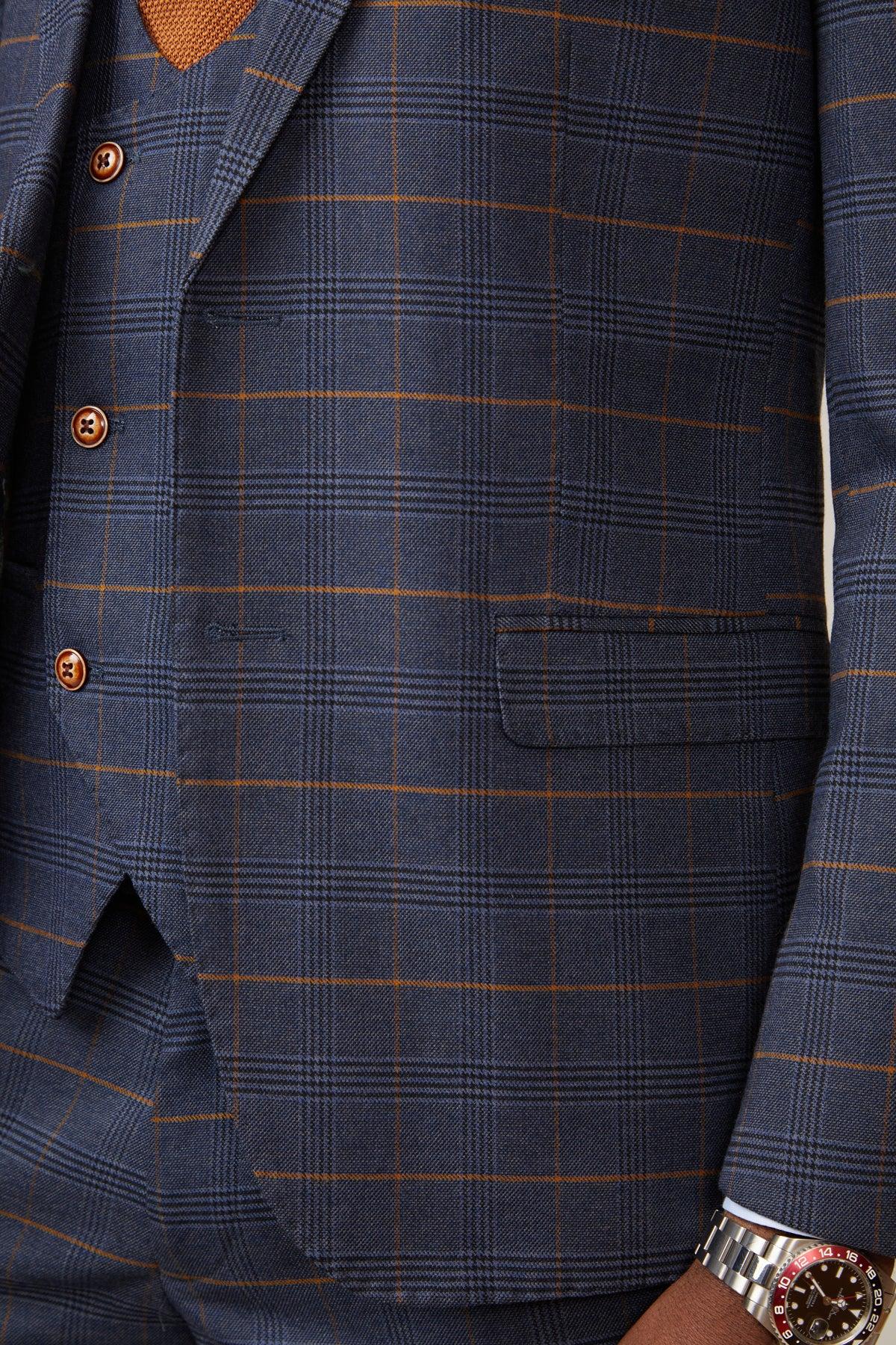 Coronation Street's Alan Halsall (Tyrone Dobbs) in Jenson Marine Check Suit - Image 6