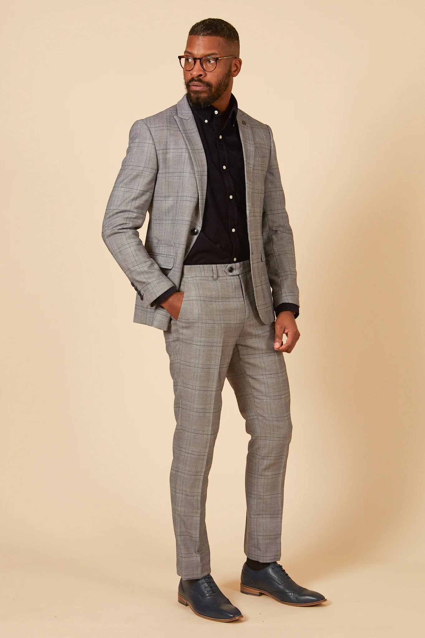 JERRY - Grey Check Blazer - Image 4