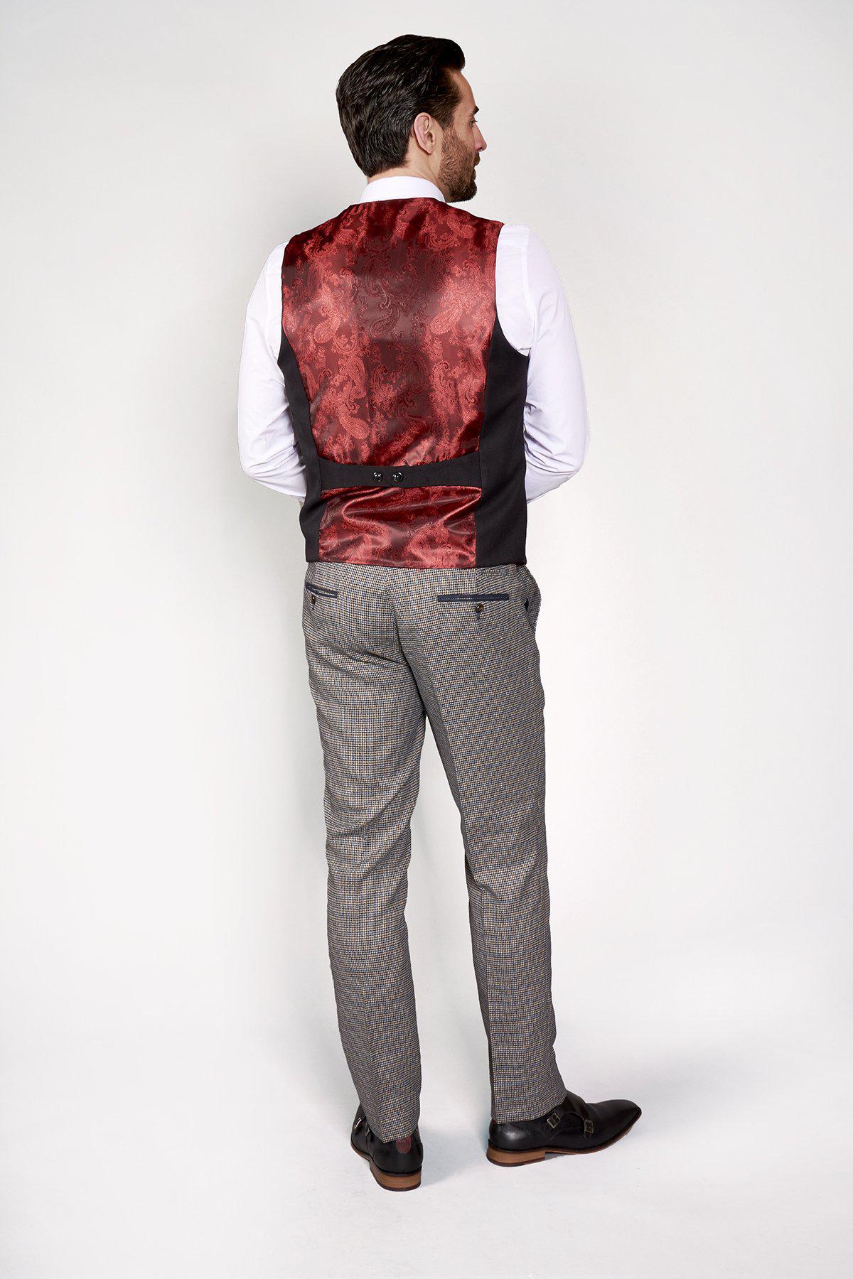 KELLY - Black Single Breasted Waistcoat - Image 6