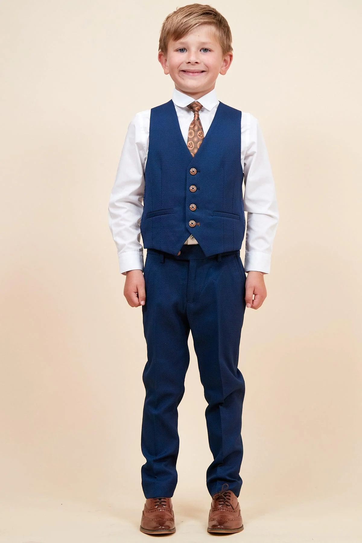 MAX - Childrens Royal Blue Three Piece Suit - Image 5
