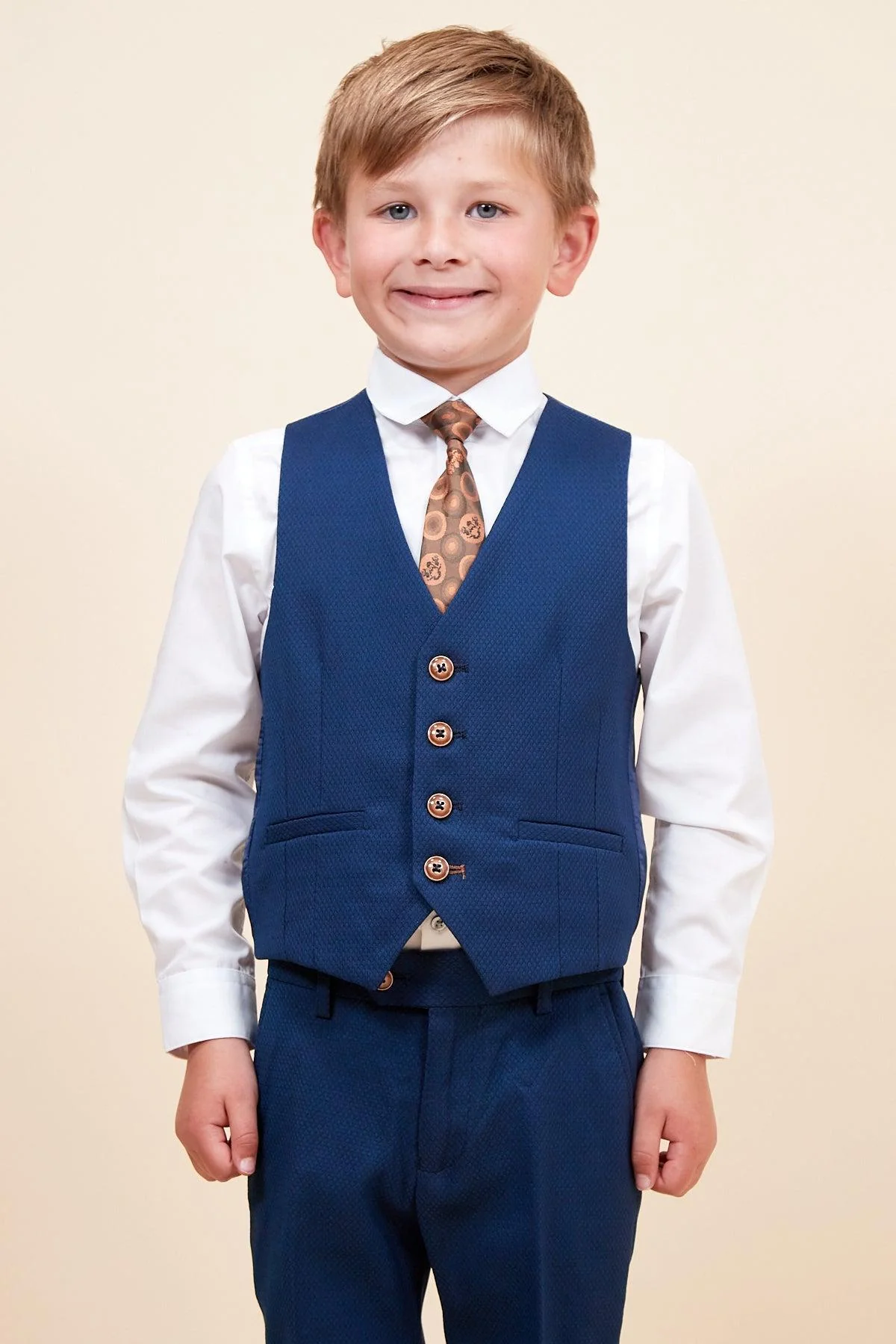 MAX - Childrens Royal Blue Three Piece Suit - Image 7