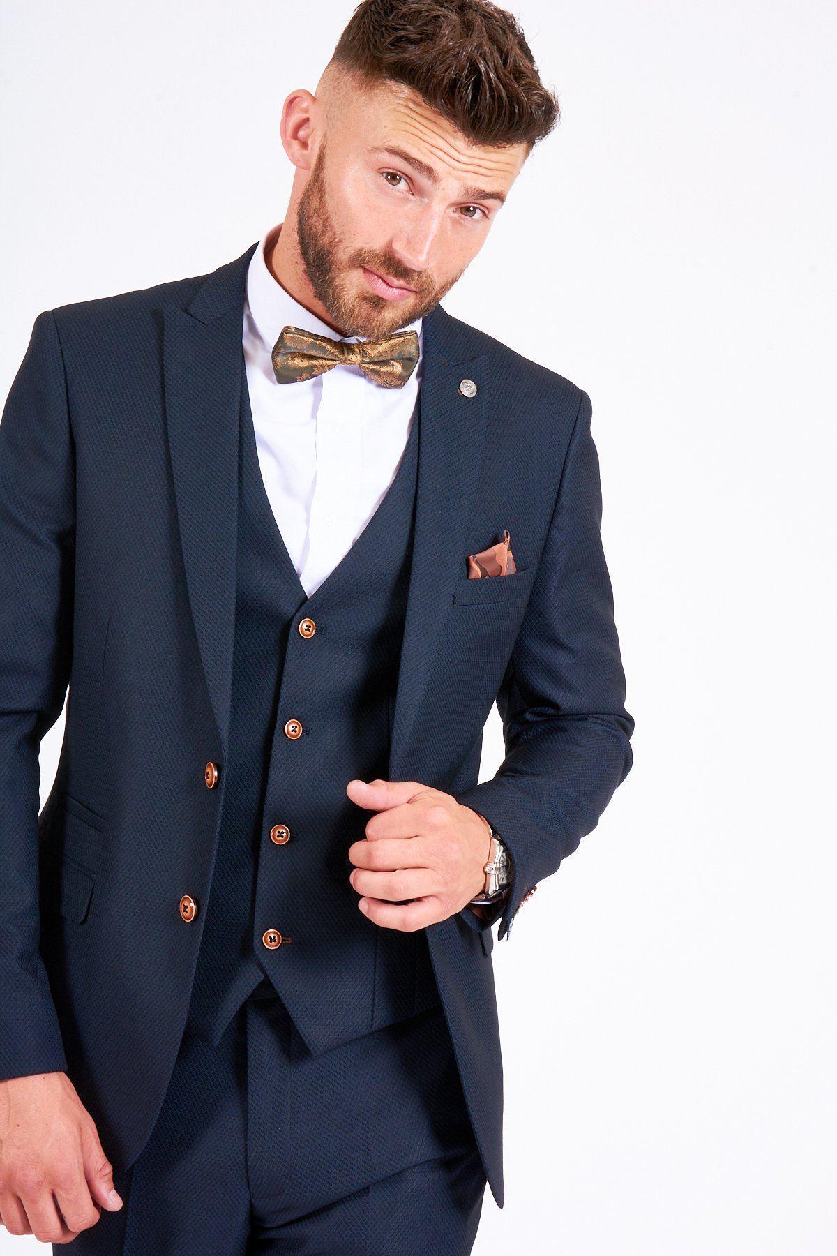 MAX - Navy Suit with TED Waistcoat - Image 4