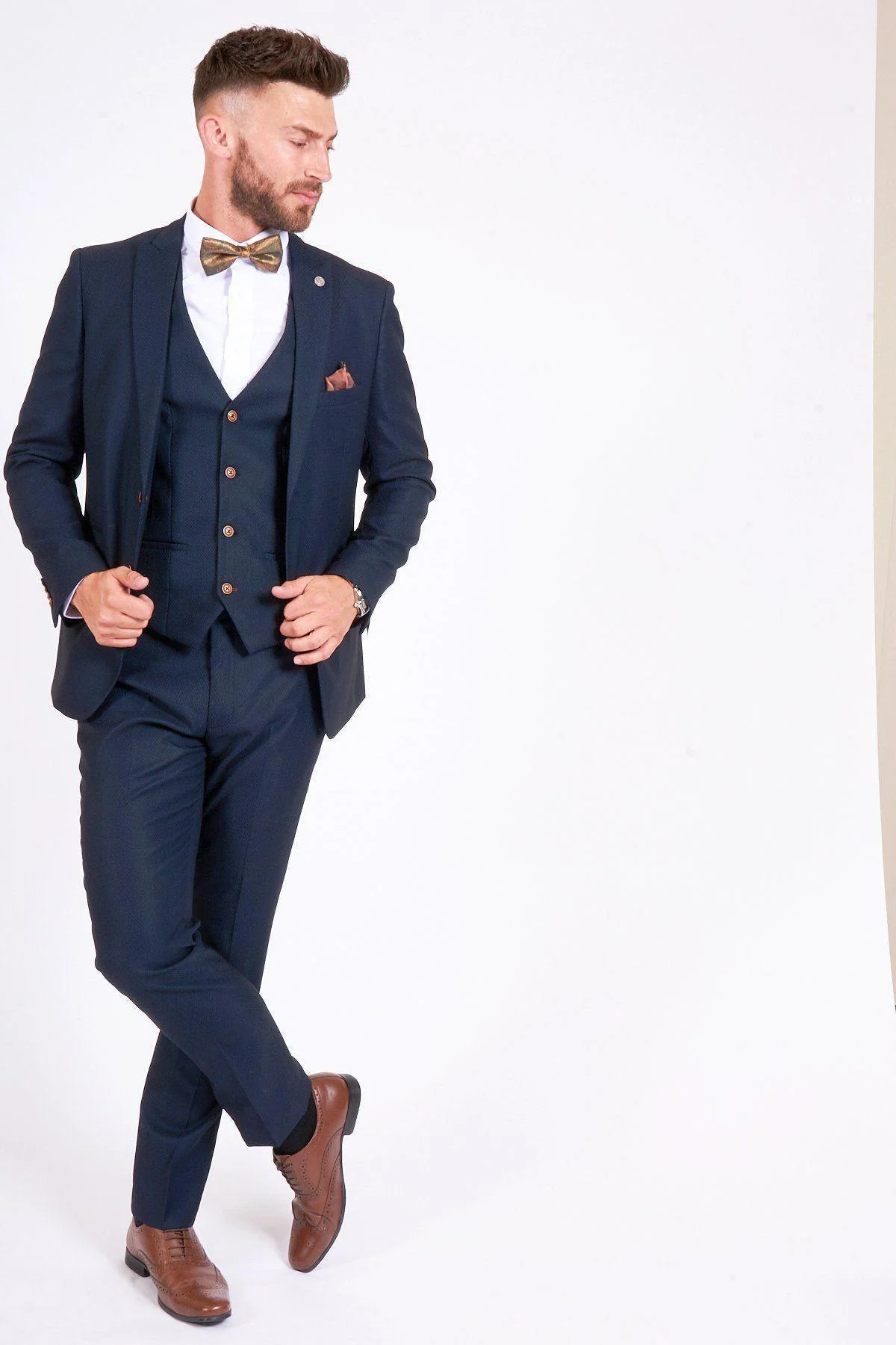 Eastenders' Martin Fowler (James Bye) in Max Navy Suit - Image 6