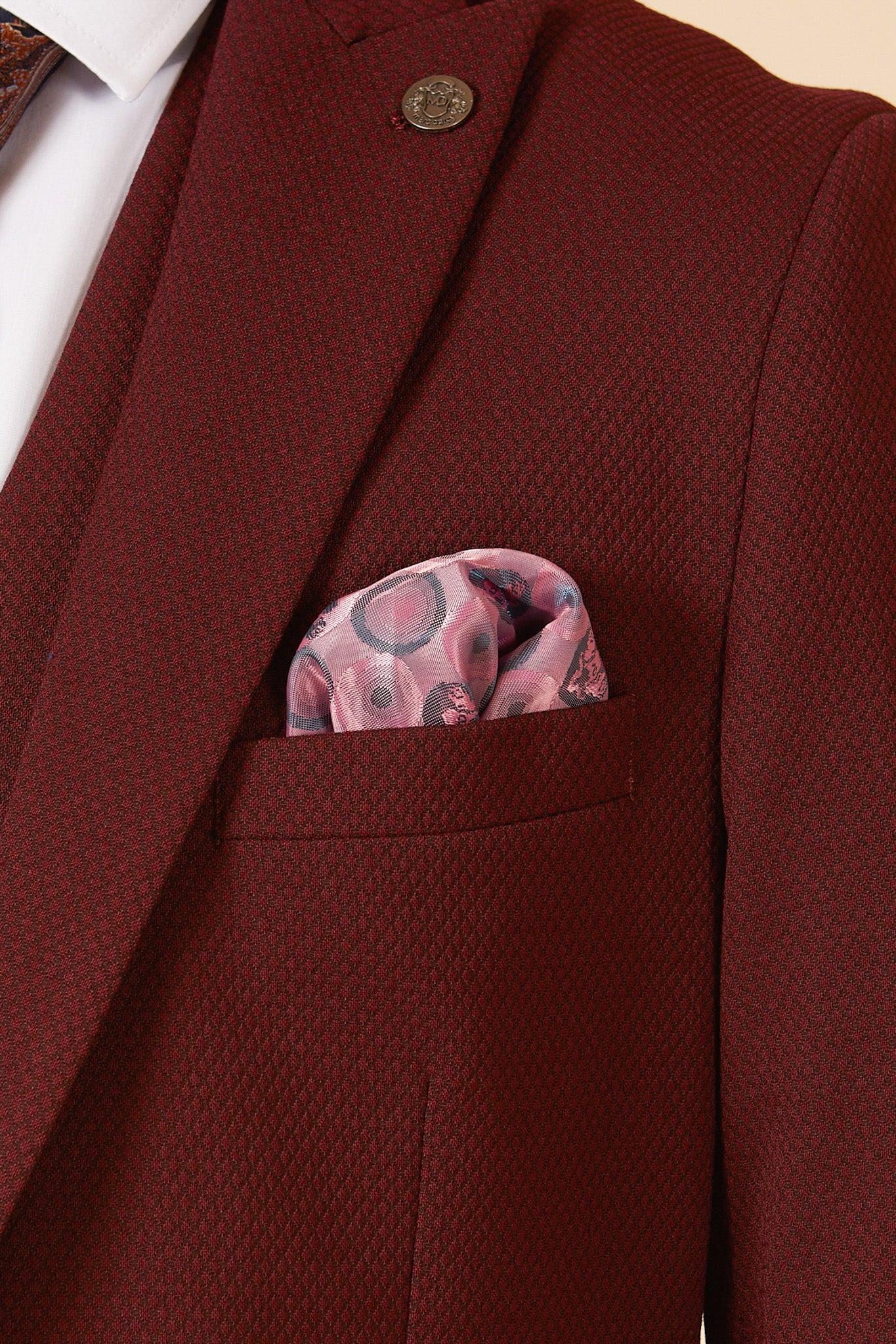 MAX - Wine Three Piece Suit - Image 5
