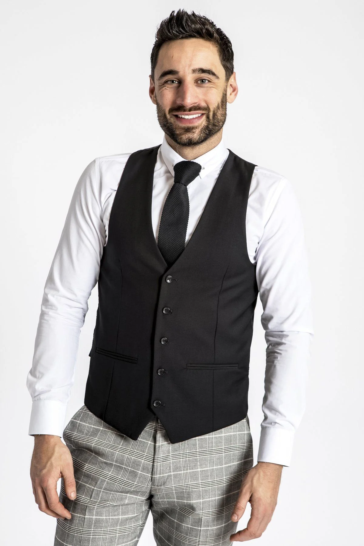 RAMBO - Black Formal Dress Waistcoat - Image 4