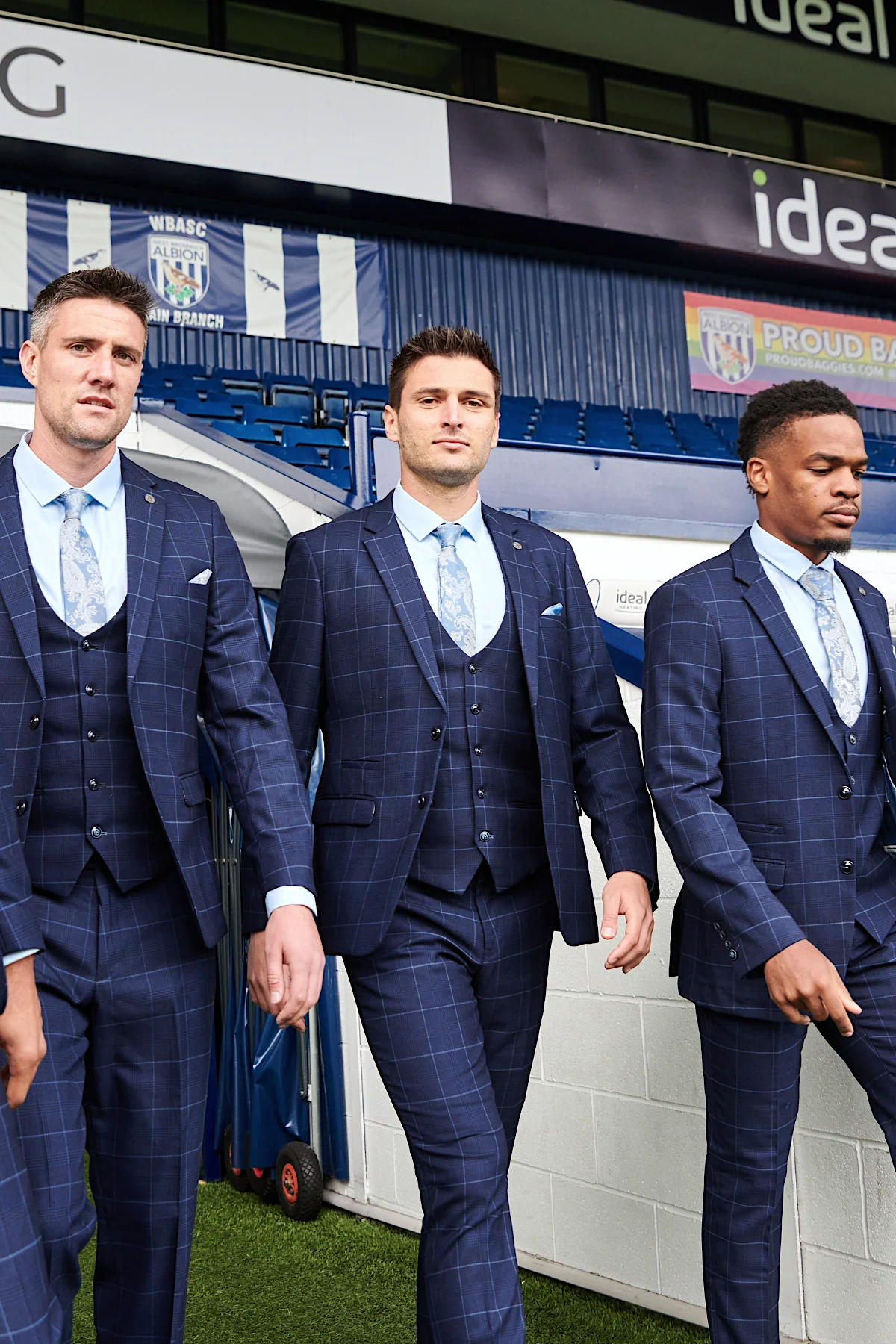 The WBA Collection - Edinson Navy & Sky Check Suit - Image 3